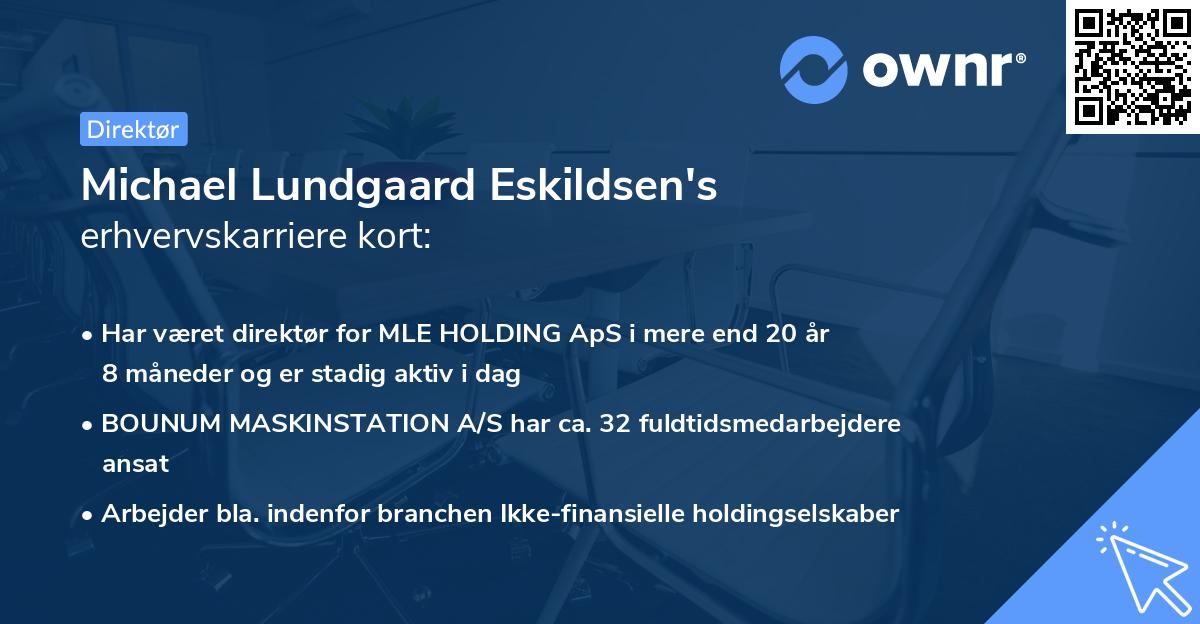Michael Lundgaard Eskildsen's erhvervskarriere kort