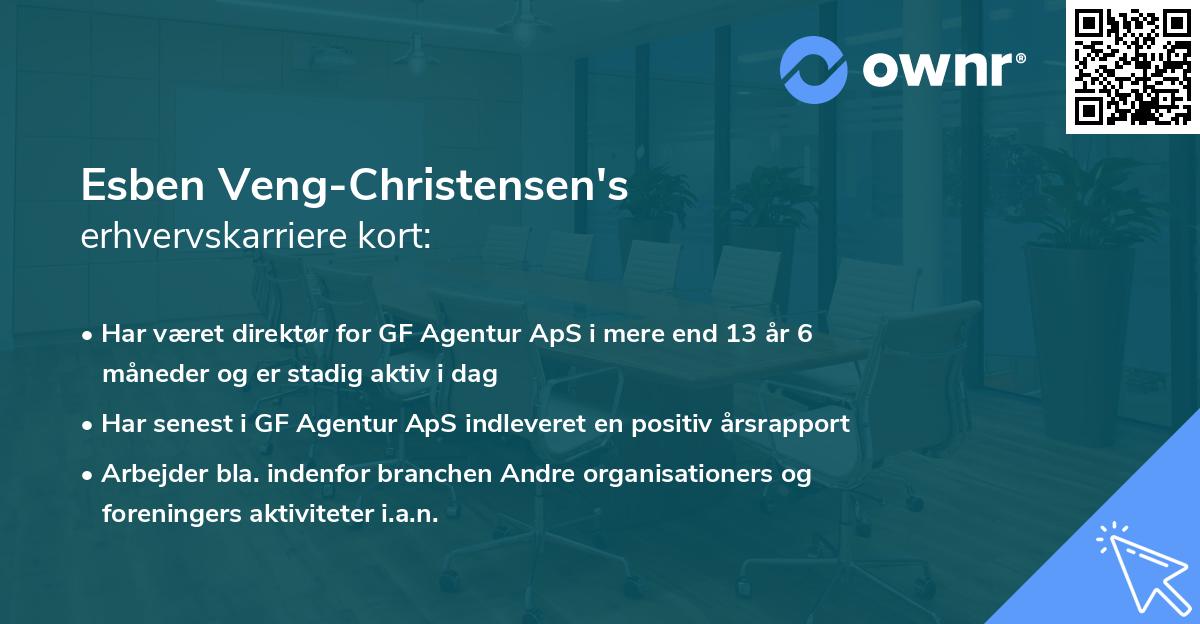 Esben Veng-Christensen's erhvervskarriere kort
