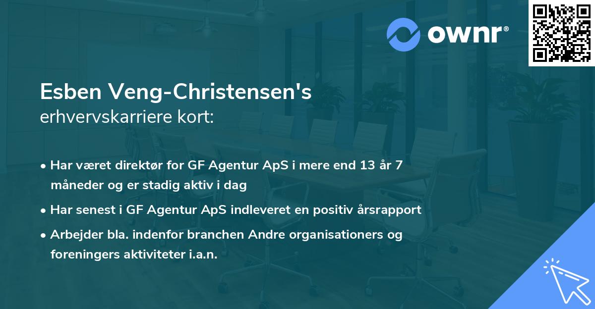 Esben Veng-Christensen's erhvervskarriere kort