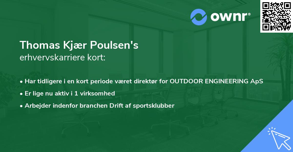 Thomas Kjær Poulsen's erhvervskarriere kort
