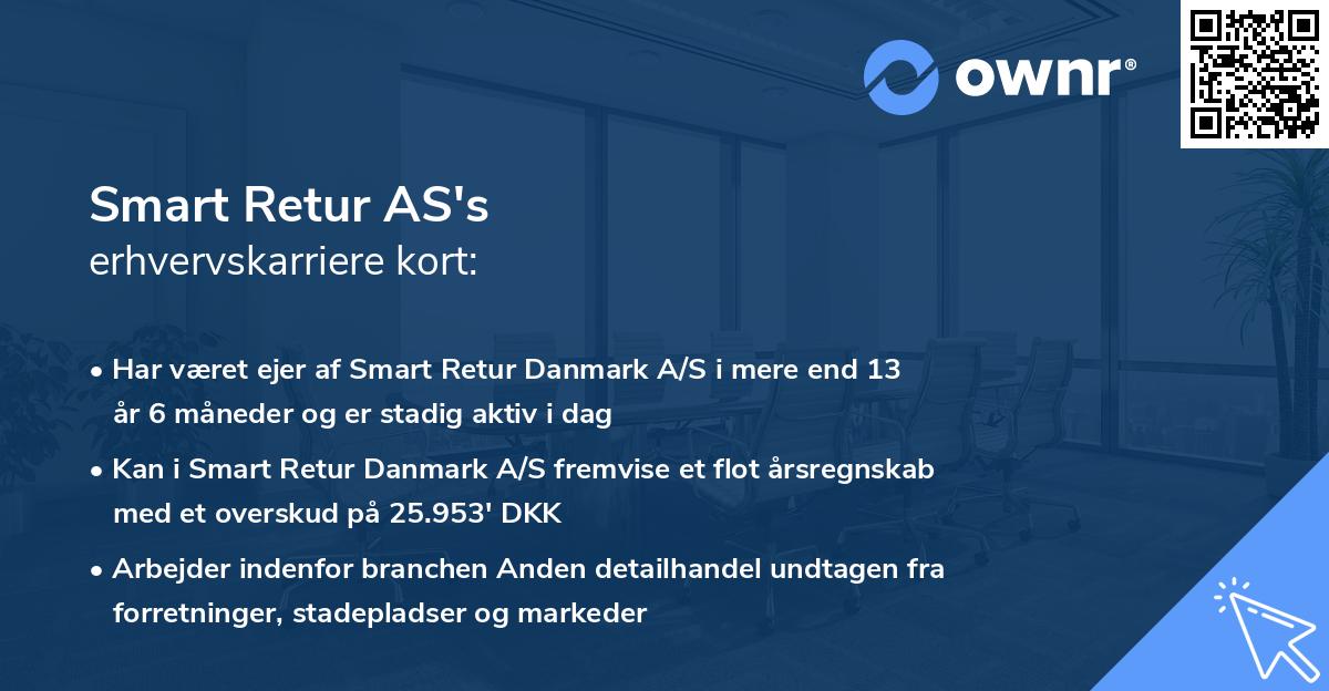 Smart Retur AS's erhvervskarriere kort