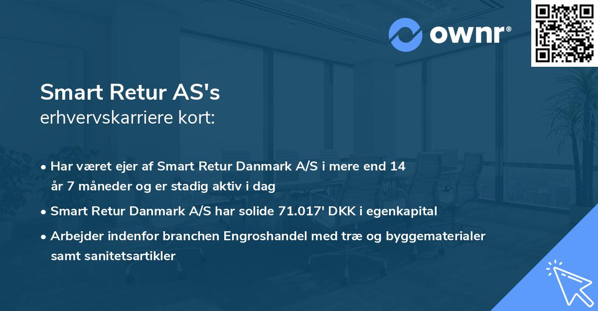 Smart Retur AS's erhvervskarriere kort