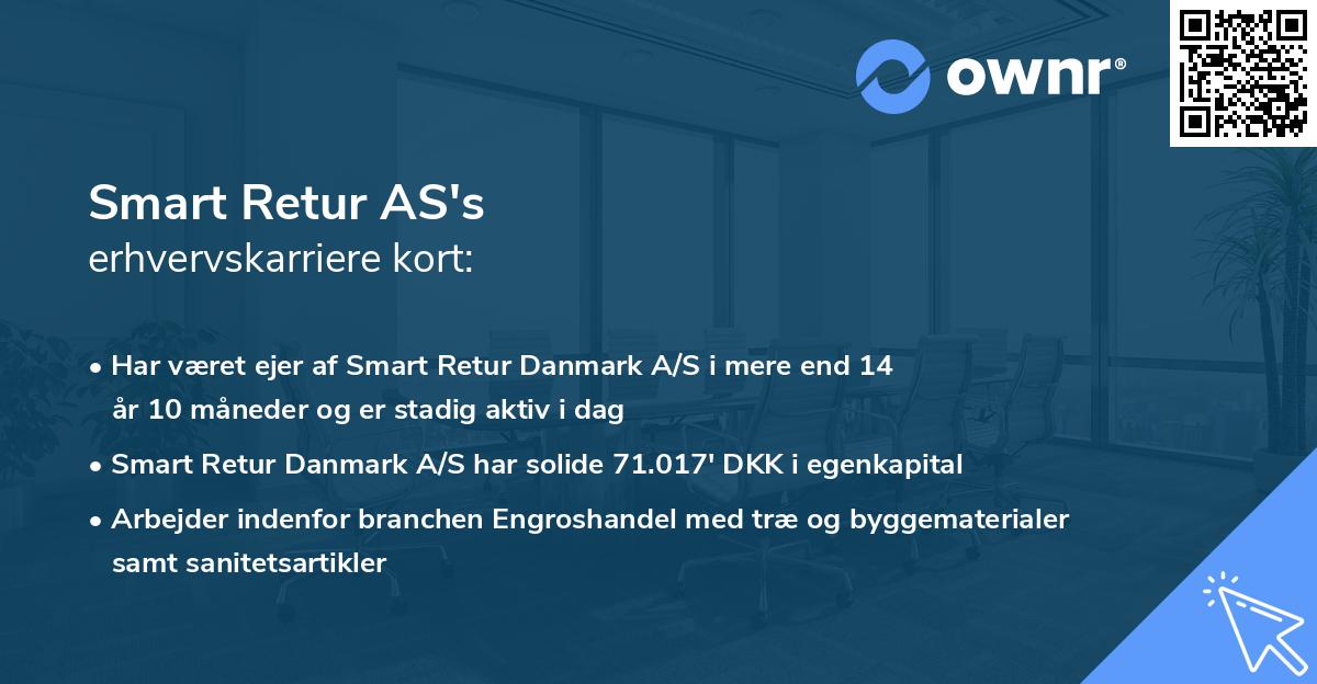 Smart Retur AS's erhvervskarriere kort