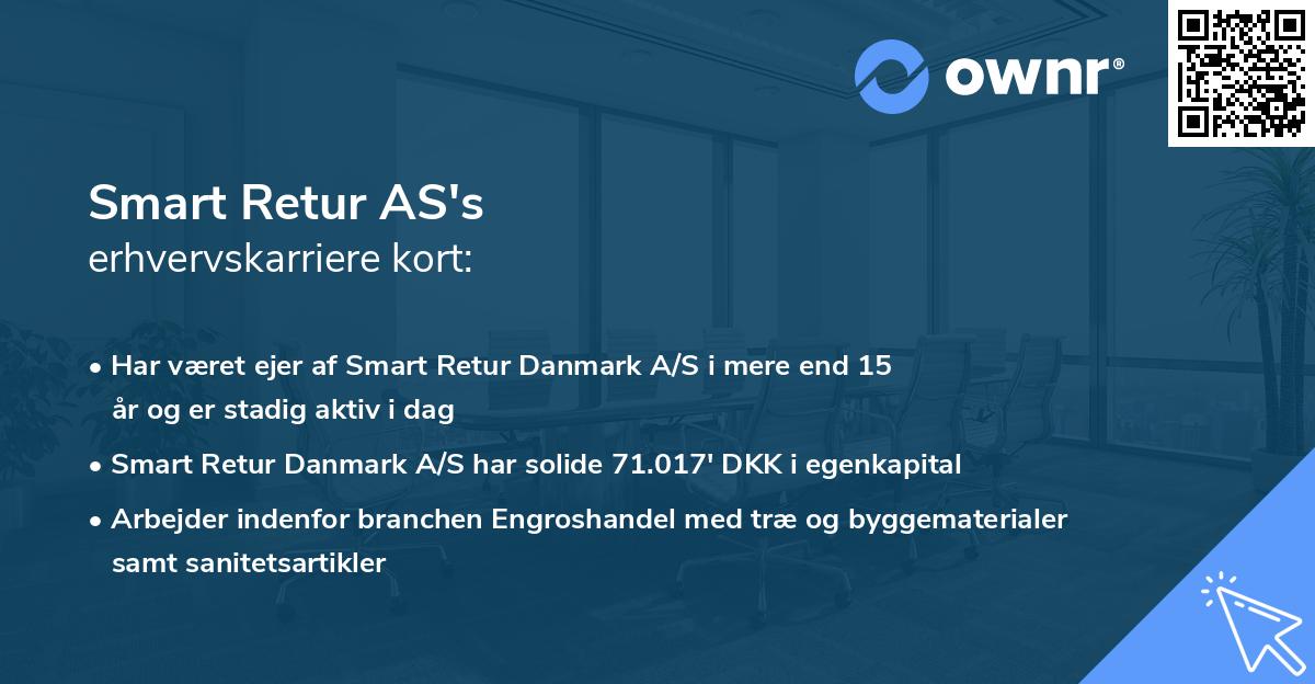 Smart Retur AS's erhvervskarriere kort