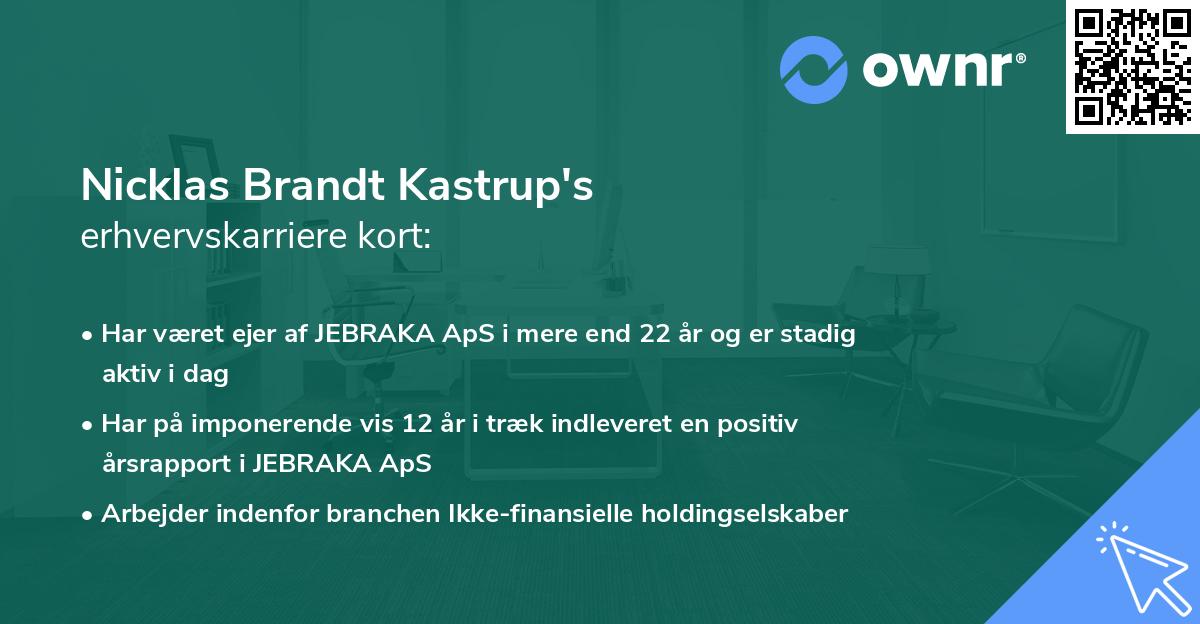 Nicklas Brandt Kastrup's erhvervskarriere kort