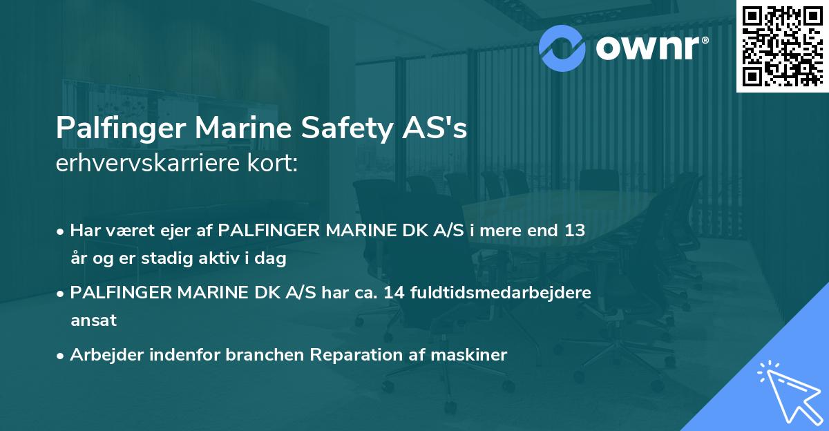 Palfinger Marine Safety AS's erhvervskarriere kort