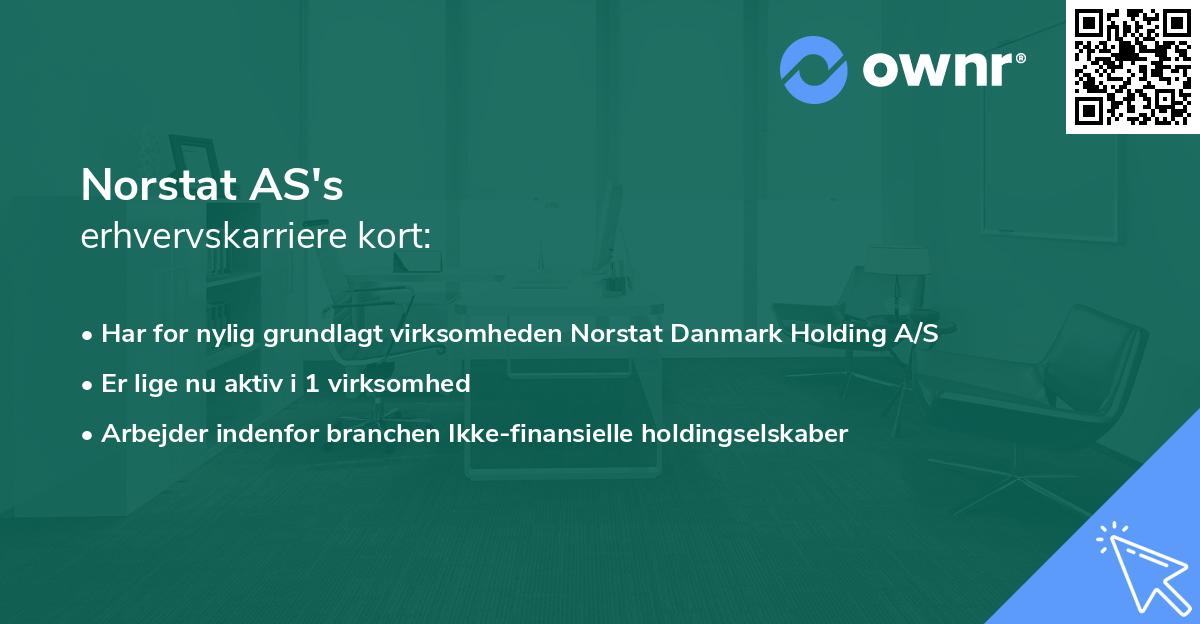 Norstat AS's erhvervskarriere kort