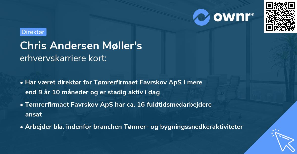Chris Andersen Møller's erhvervskarriere kort