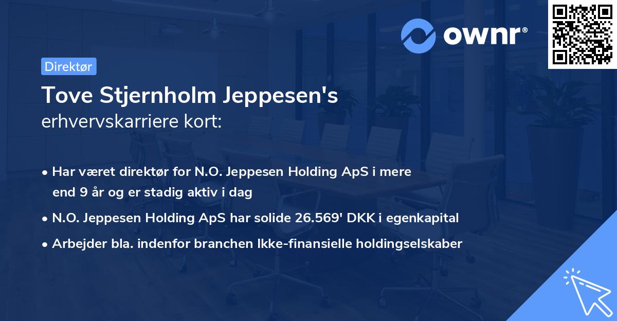 Tove Stjernholm Jeppesen's erhvervskarriere kort
