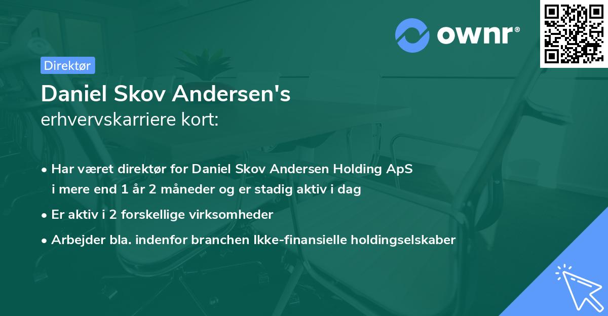 Daniel Skov Andersen's erhvervskarriere kort