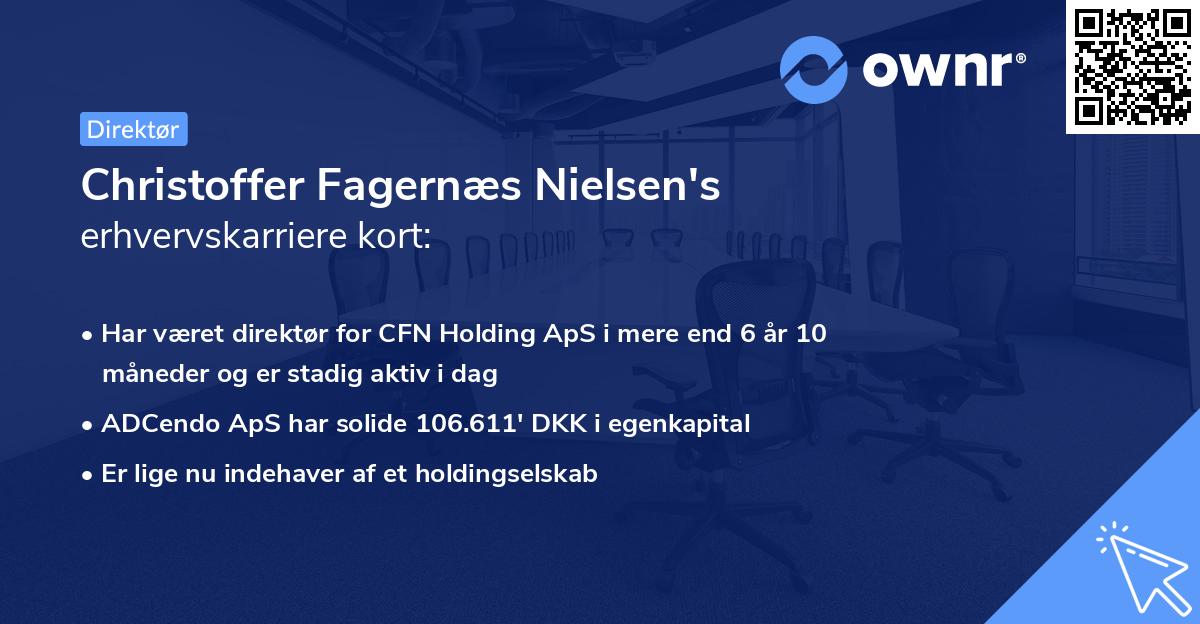 Christoffer Fagernæs Nielsen's erhvervskarriere kort