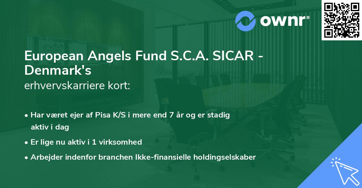 European Angels Fund S.C.A. SICAR - Denmark's erhvervskarriere kort