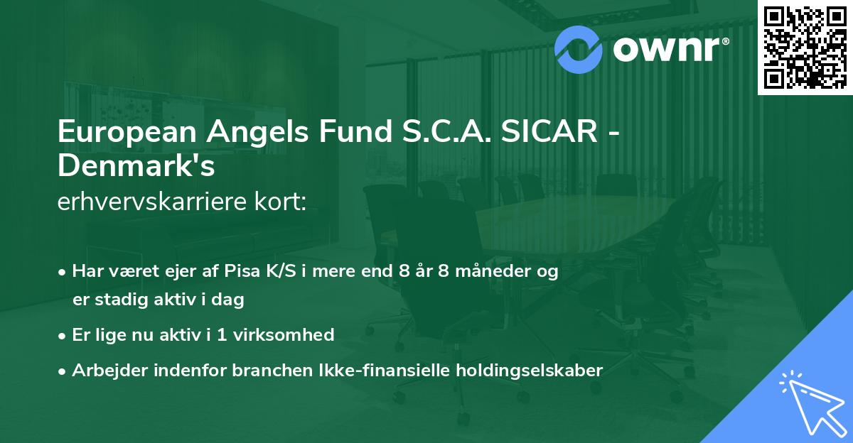 European Angels Fund S.C.A. SICAR - Denmark's erhvervskarriere kort
