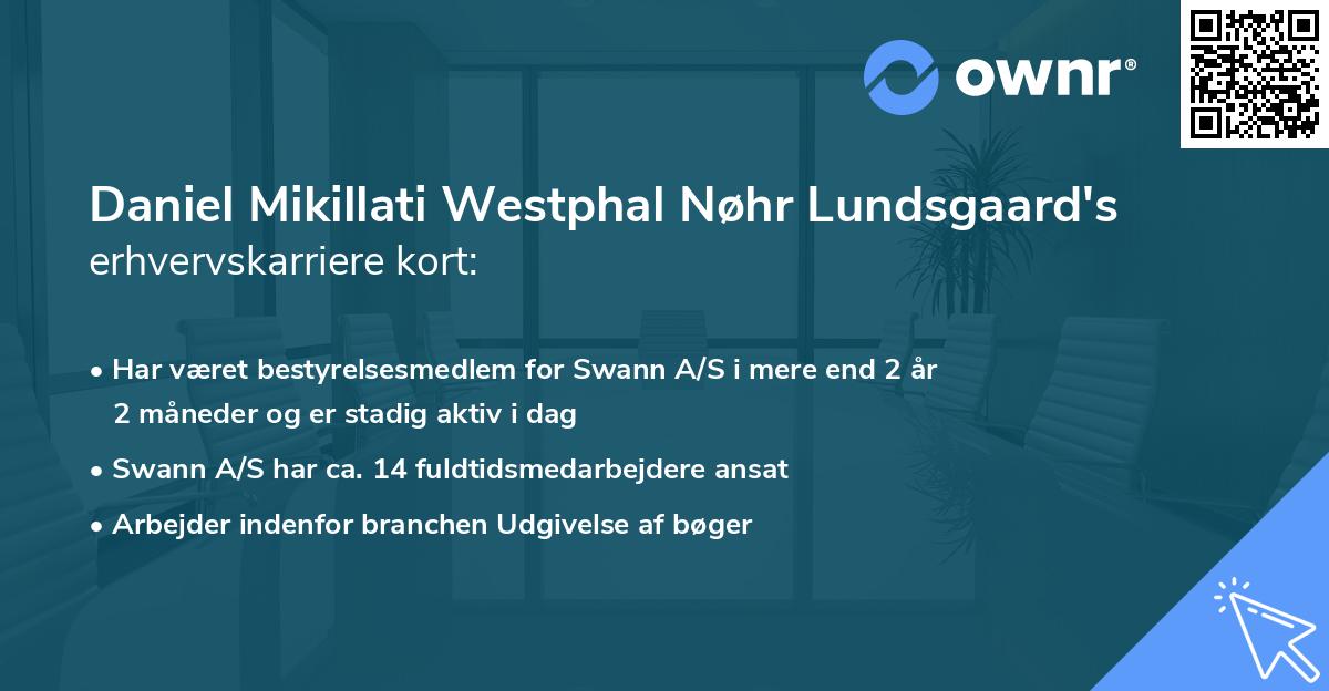Daniel Mikillati Westphal Nøhr Lundsgaard's erhvervskarriere kort