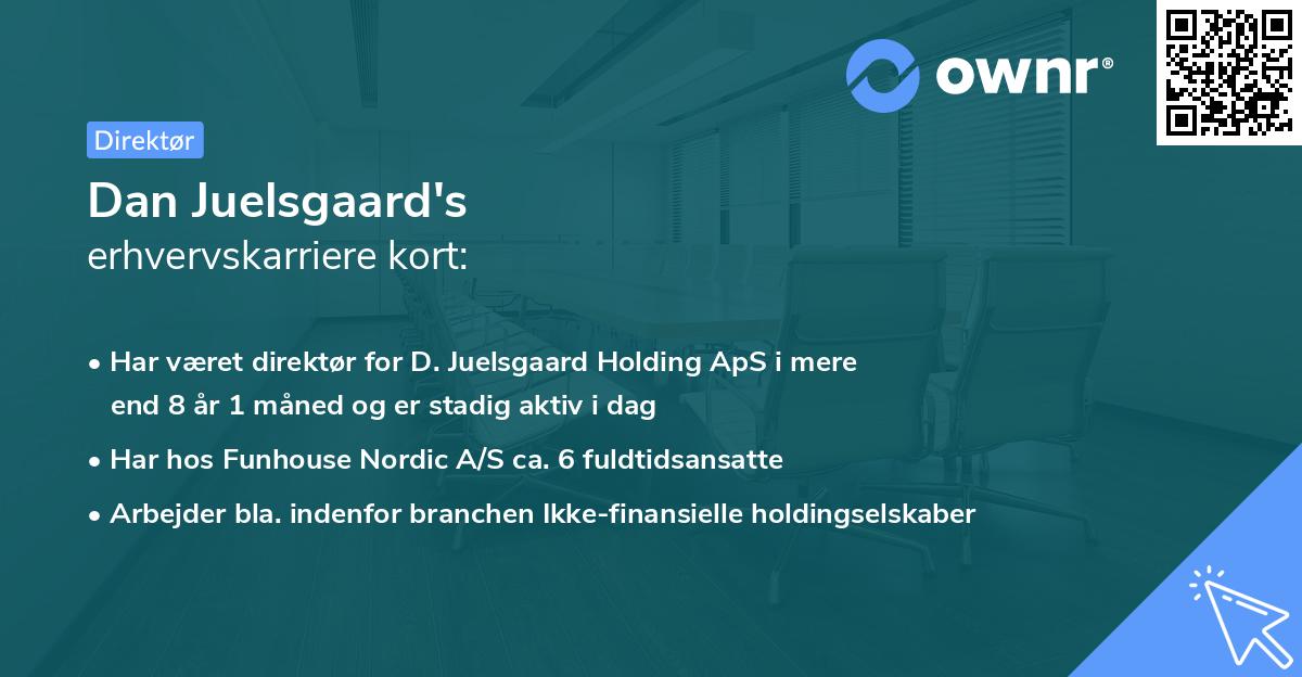 Dan Juelsgaard's erhvervskarriere kort