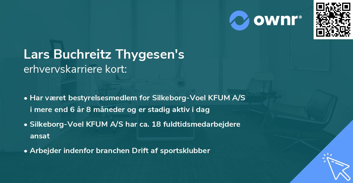 Lars Buchreitz Thygesen's erhvervskarriere kort