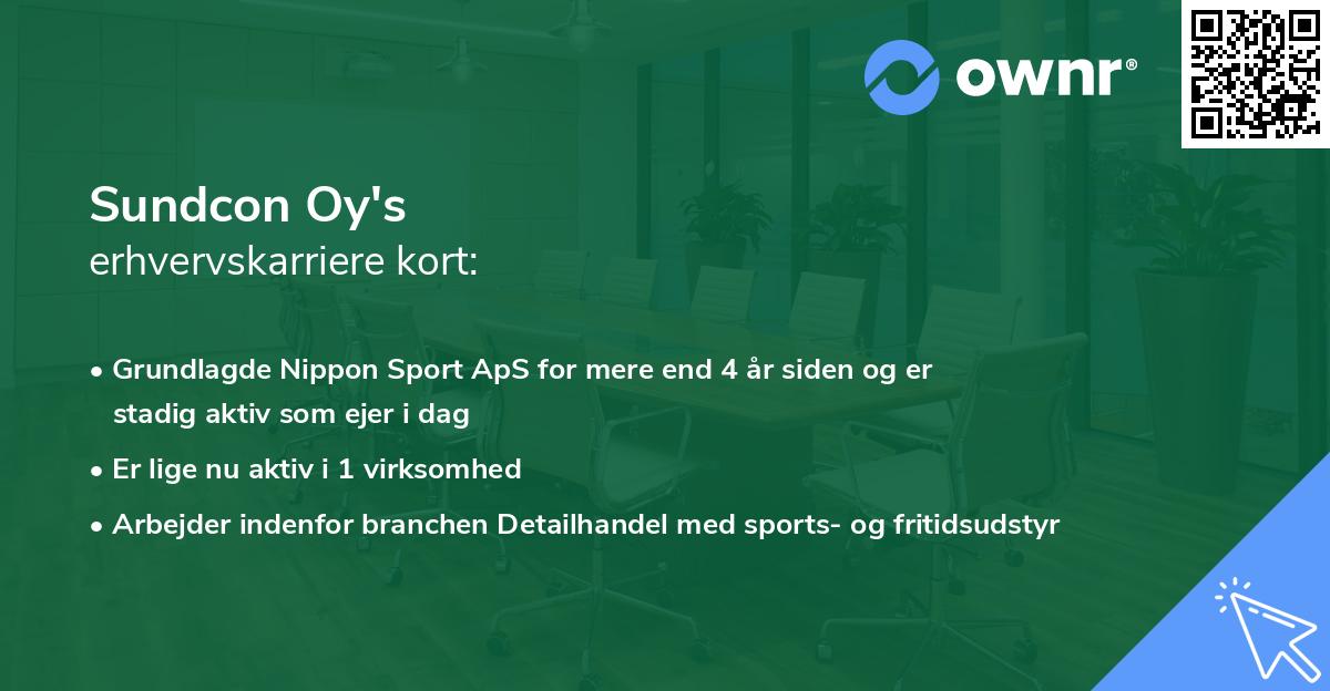 Sundcon Oy's erhvervskarriere kort