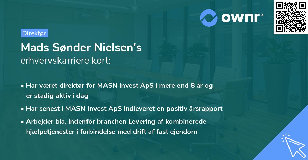 Mads Sønder Nielsen's erhvervskarriere kort