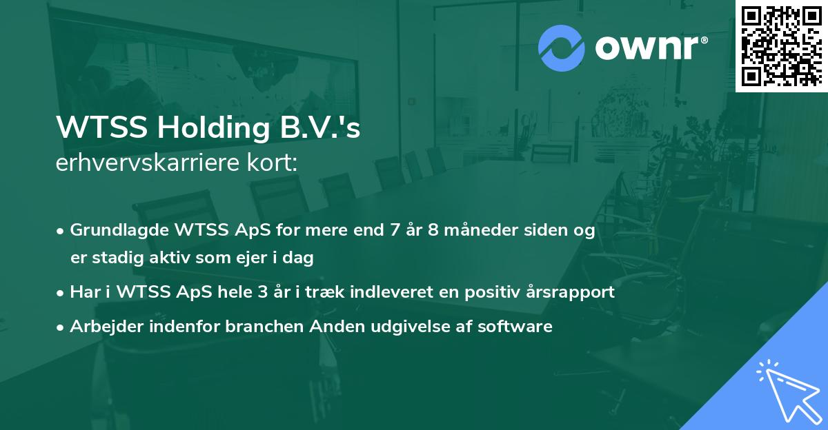 WTSS Holding B.V.'s erhvervskarriere kort