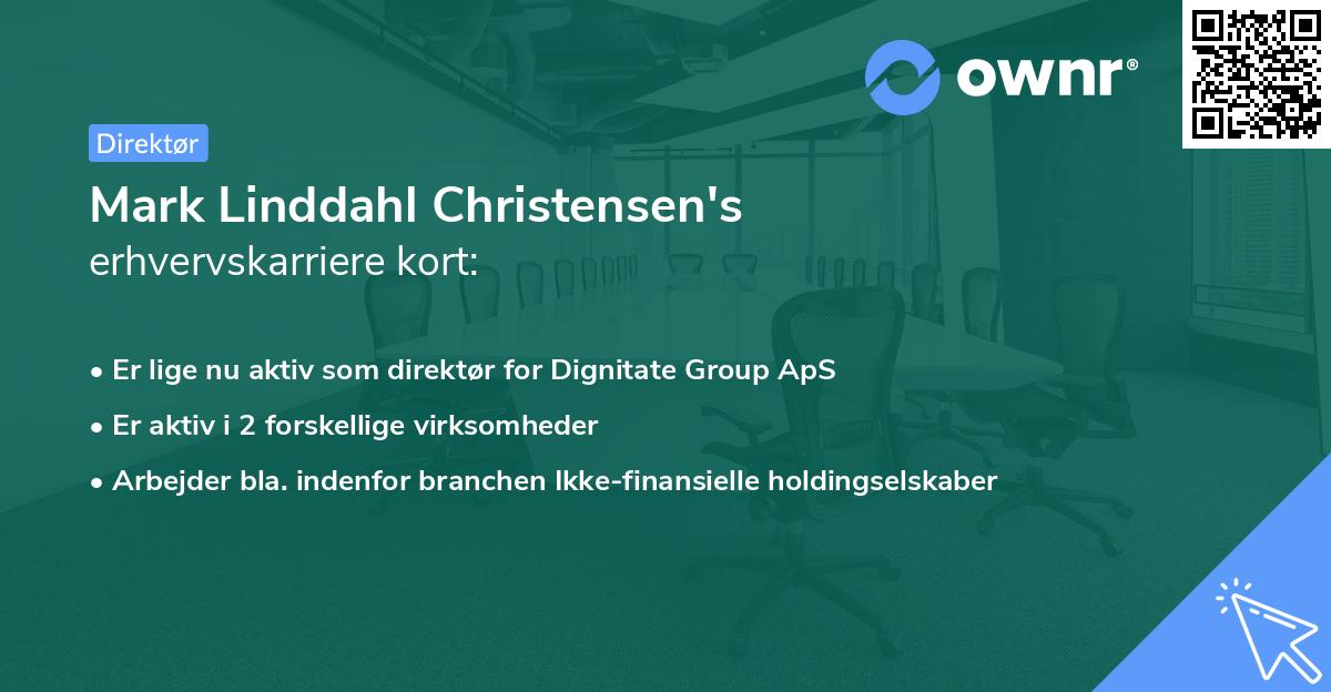 Mark Linddahl Christensen's erhvervskarriere kort