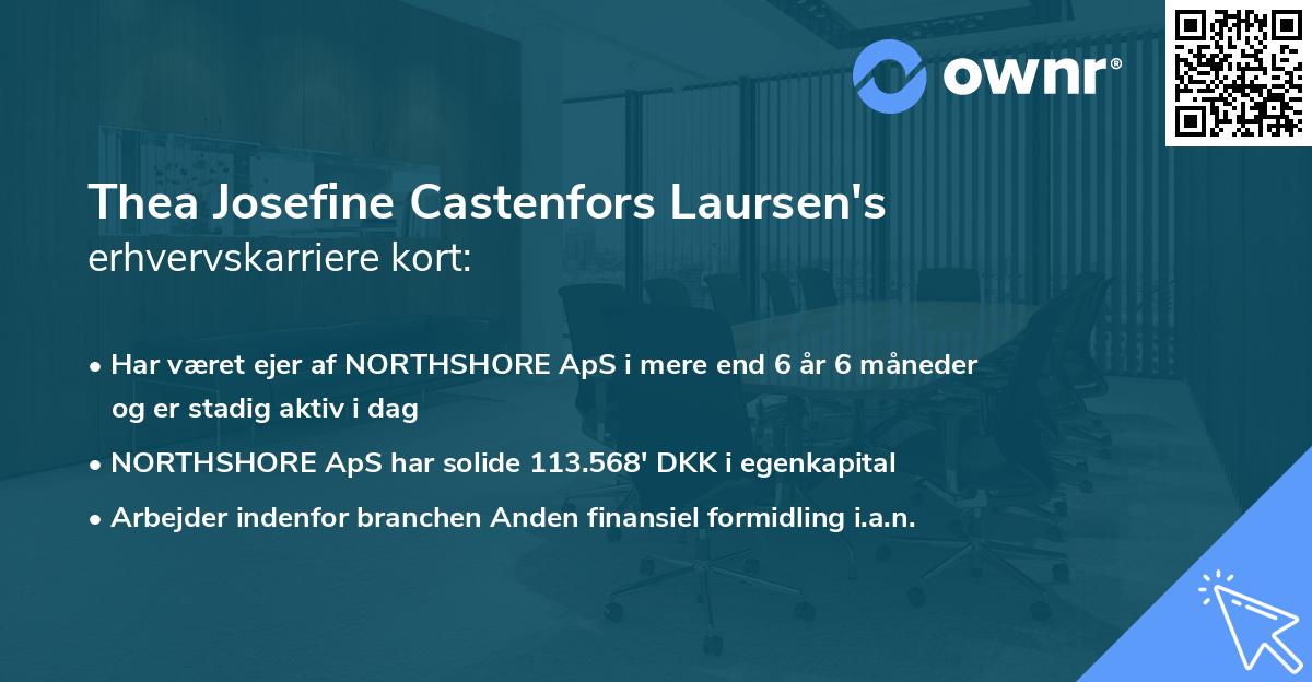 Thea Josefine Castenfors Laursen's erhvervskarriere kort