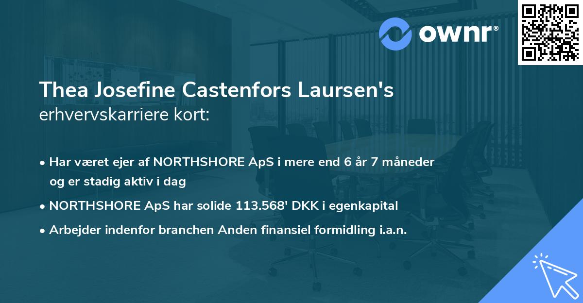 Thea Josefine Castenfors Laursen's erhvervskarriere kort