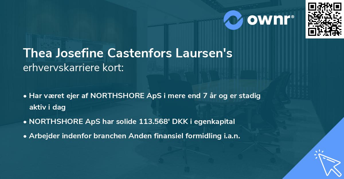 Thea Josefine Castenfors Laursen's erhvervskarriere kort