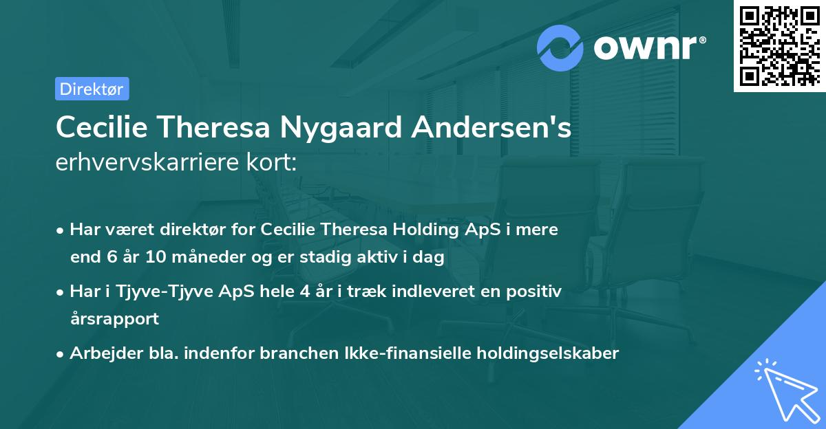 Cecilie Theresa Nygaard Andersen's erhvervskarriere kort