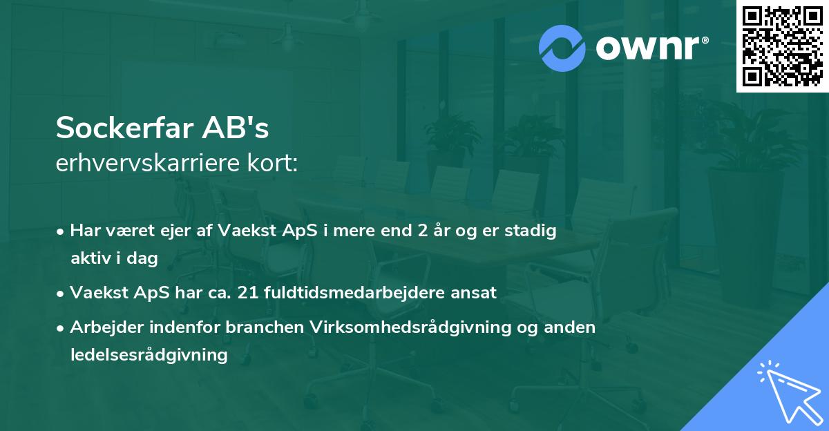 Sockerfar AB's erhvervskarriere kort