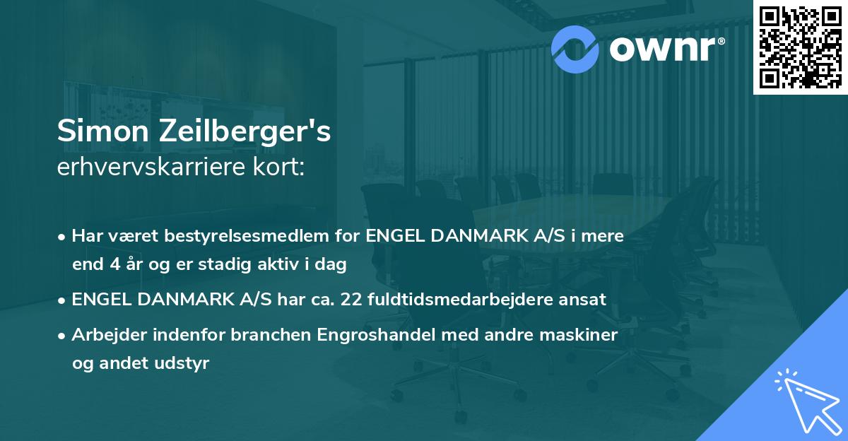 Simon Zeilberger's erhvervskarriere kort