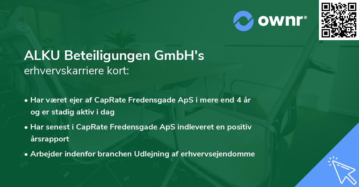 ALKU Beteiligungen GmbH's erhvervskarriere kort