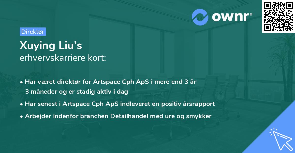 Xuying Liu's erhvervskarriere kort