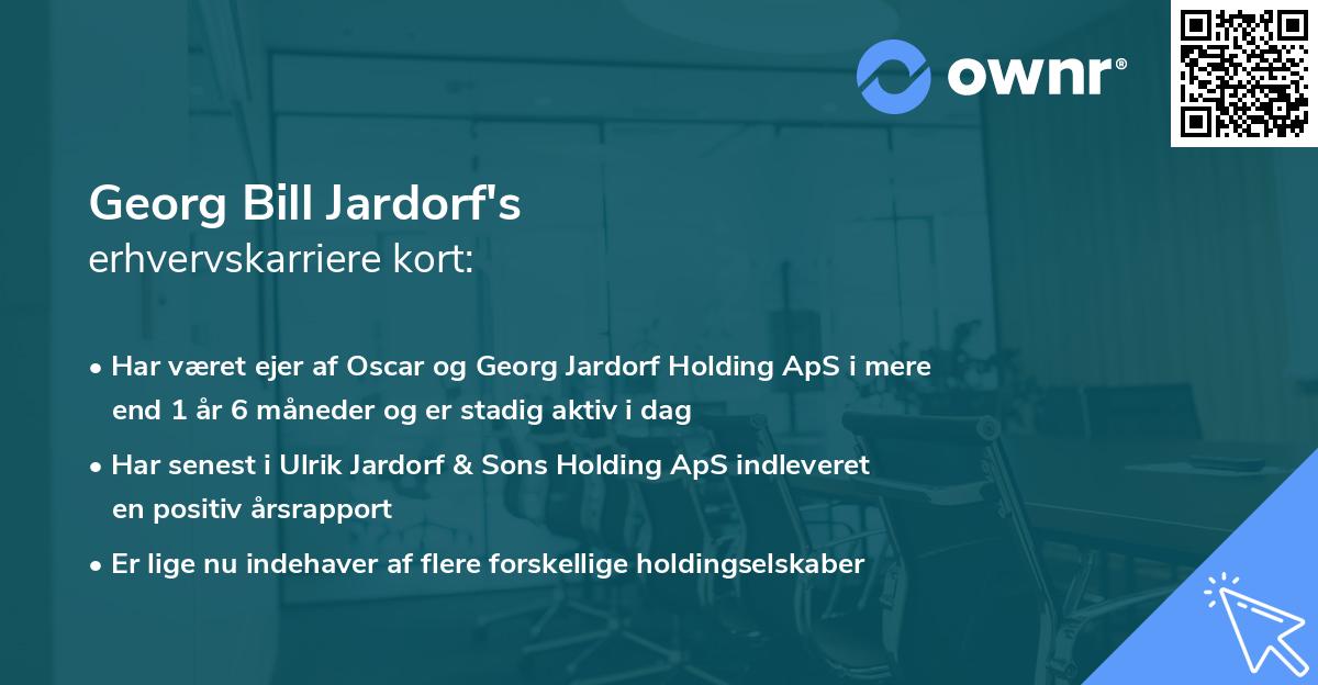 Georg Bill Jardorf's erhvervskarriere kort