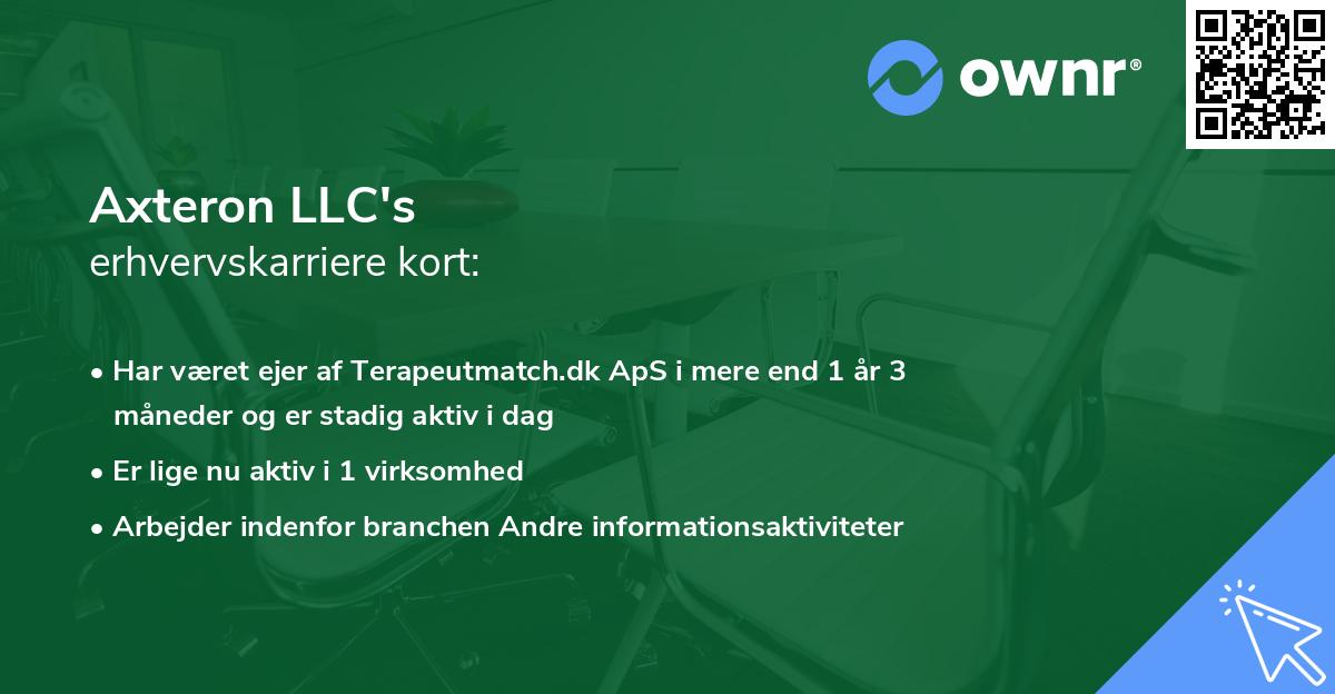 Axteron LLC's erhvervskarriere kort