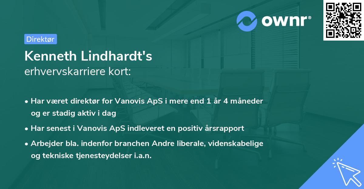 Kenneth Lindhardt's erhvervskarriere kort