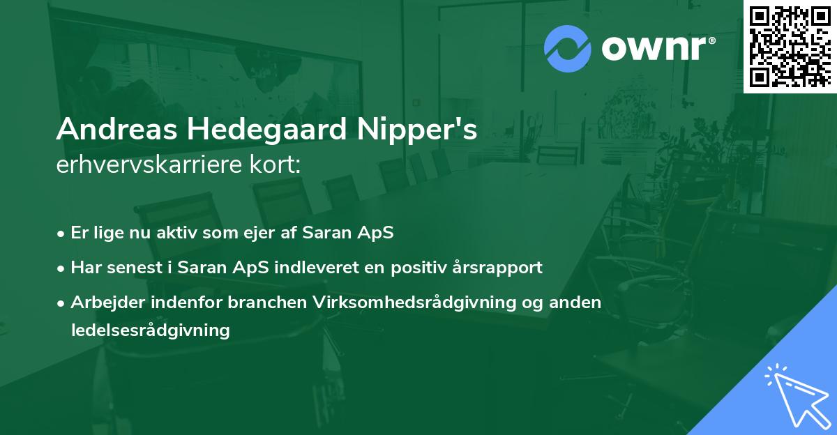 Andreas Hedegaard Nipper's erhvervskarriere kort