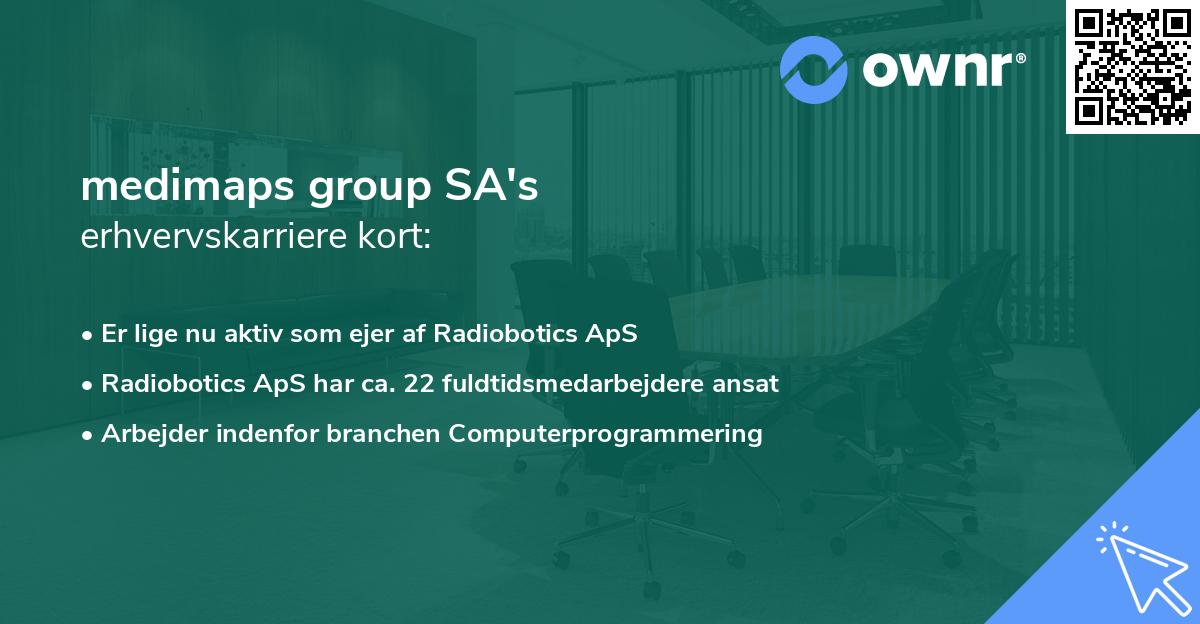 medimaps group SA's erhvervskarriere kort