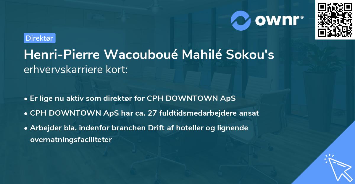 Henri-Pierre Wacouboué Mahilé Sokou's erhvervskarriere kort