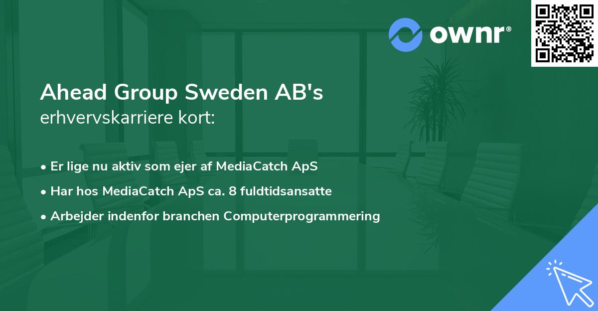 Ahead Group Sweden AB's erhvervskarriere kort