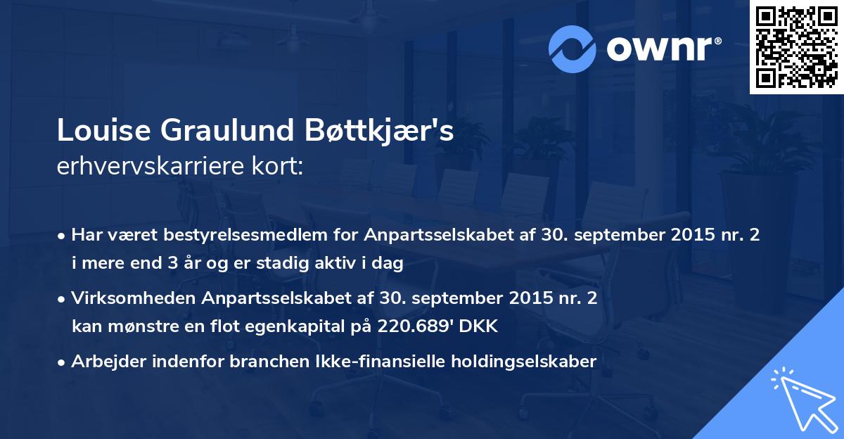 Louise Graulund Bøttkjær's erhvervskarriere kort
