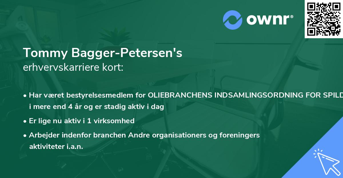 Tommy Bagger-Petersen's erhvervskarriere kort