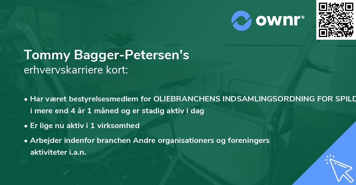 Tommy Bagger-Petersen's erhvervskarriere kort