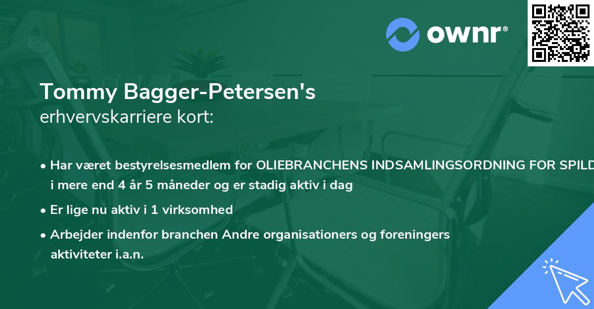 Tommy Bagger-Petersen's erhvervskarriere kort