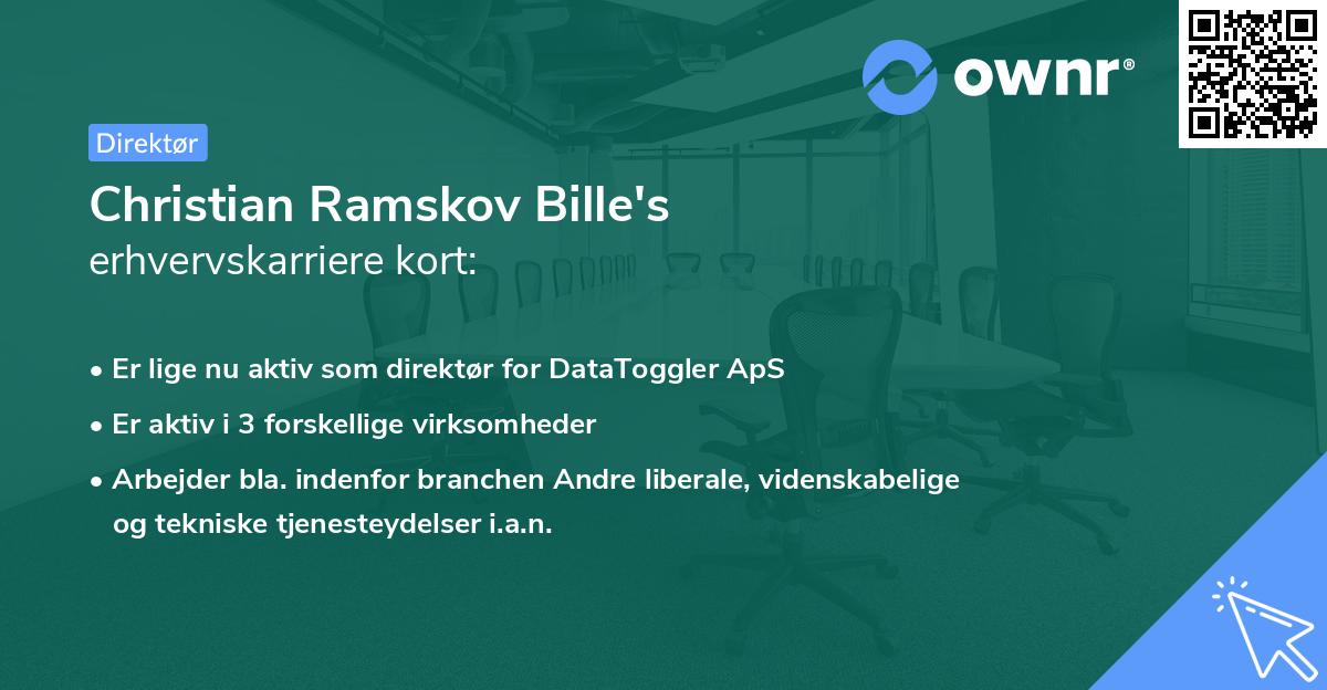 Christian Ramskov Bille's erhvervskarriere kort