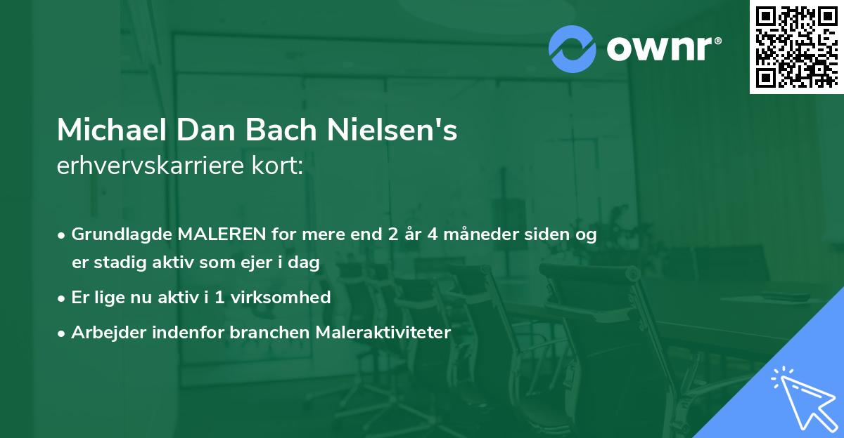 Michael Dan Bach Nielsen's erhvervskarriere kort