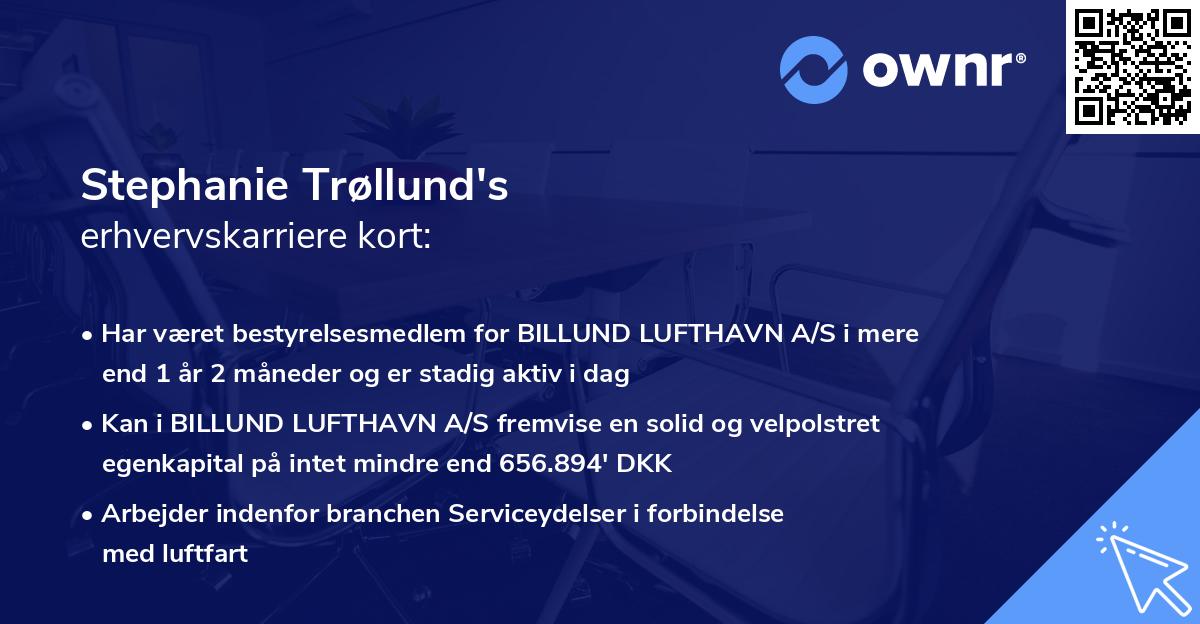 Stephanie Trøllund's erhvervskarriere kort