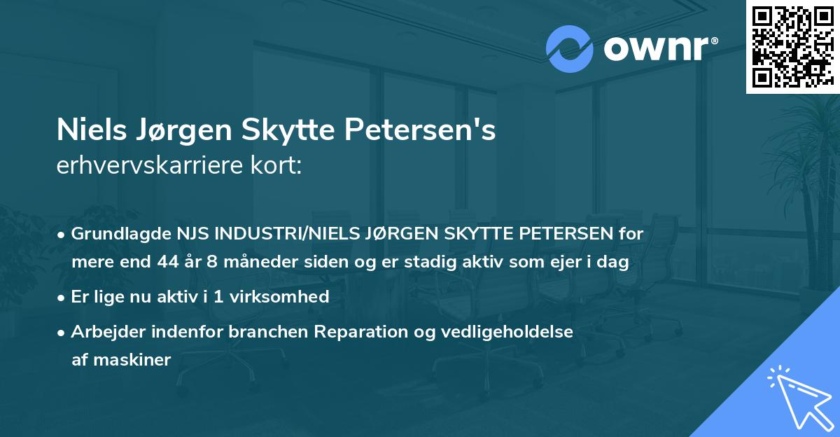 Niels Jørgen Skytte Petersen's erhvervskarriere kort