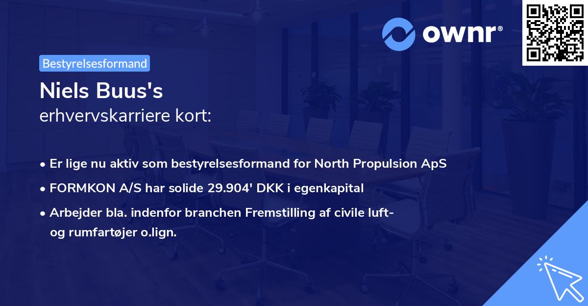 Niels Buus's erhvervskarriere kort