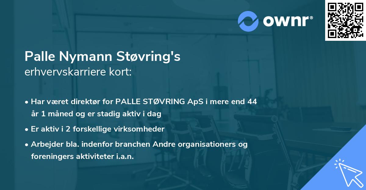 Palle Nymann Støvring's erhvervskarriere kort