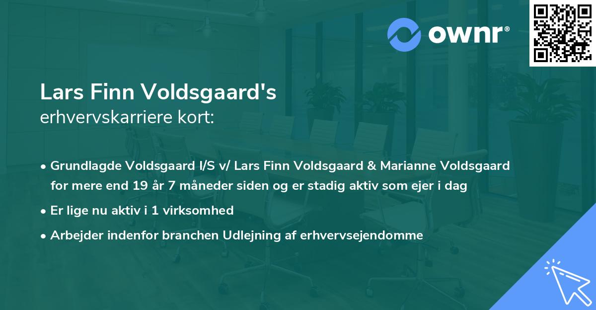 Lars Finn Voldsgaard's erhvervskarriere kort